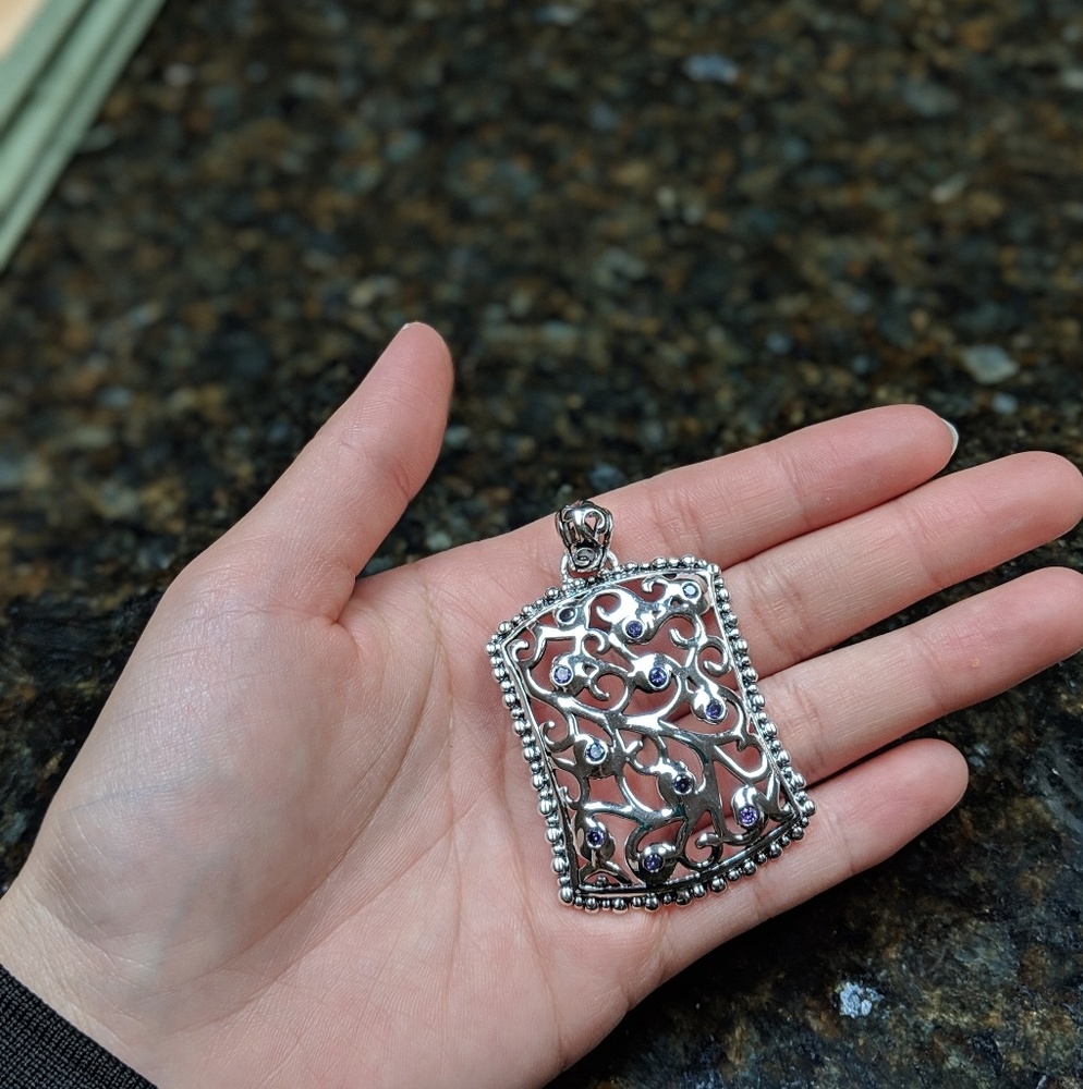 Sterling silver pendant price not negotiable